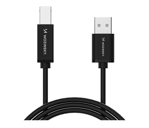 Wozinsky Kabel USB-B USB-A 480Mb/s 1m czarny WKDDY4S - 1487914 - zdjęcie